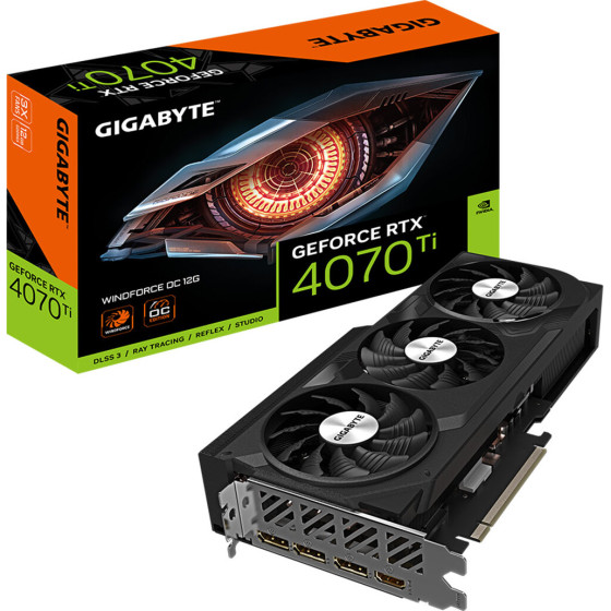 Gigabyte GeForce RTX 4070 Ti 12GB GDDR6X Windforce OC ����� �������� - (GV-N407TWF3OC-12GD)