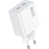 Lamtech Dual TYPE-C Fast Charger PD35W White - (LAM113096)