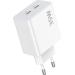 Lamtech Dual TYPE-C Fast Charger PD35W White - (LAM113096)