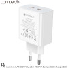 Lamtech Dual TYPE-C Fast Charger PD35W White - (LAM113096)