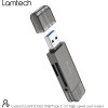 Lamtech USB/TYPE-C 3.0 High Speed Card Reader Metal Grey - (LAM113362)