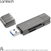 Lamtech USB/TYPE-C 3.0 High Speed Card Reader Metal Grey - (LAM113362)