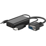 Goobay ���������� Vga �� Hdmi 3.5mm Jack, 1080p/60Hz, ������ - (61259)