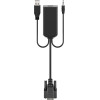 Goobay ���������� Vga �� Hdmi 3.5mm Jack, 1080p/60Hz, ������ - (61259)