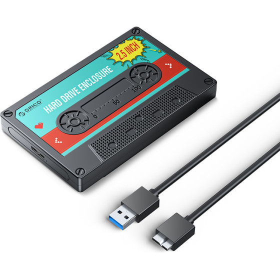 Orico ��������� ���� ��� 2.5'' HDD/Ssd 2580U3-V1 ��� 6TB, 5Gbps, ����� - (2580U3-V1-BK-EP)