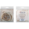 Volte-Tel Neck Strap - ������� ������ ��� ����� White Pearls With White LEATHER-Gold Metal VT425 120cm