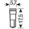 Lampa �5 24/28V W2x4,6d HYPER-LED3 ����� 2���. - (98235)