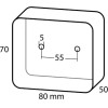 Lampa ������ 12V - Stop ��� ������� - ��� ������� (������� - 70 � 80 � 50mm) - 1���. - (41501)