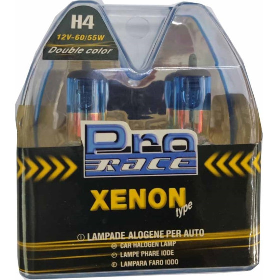 Protype H4 12V 60/55W P43t Rainbow Blu� ����� Xenon PRO-Race - 2 ���. - (13910)