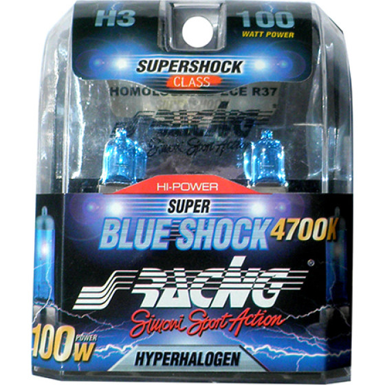 Simoni Racing H3 12V/55W 90 4.700K Super Blue Shock - (SRSB3)