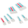 Kolink Core Adept Braided Cable Extension Kit - Brilliant White/Neon Blue/Pure Pink - (PGW-AC-KOL-085)