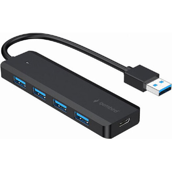 Gembird 4-Port Usb 3.1 (Gen 1) Hub Black - (UHB-U3P4P-02)