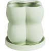 GloboStar Artificial Garden Athena ������������ �������� ����� ������� - Flower Pot ������� ������� �13 x �13 x �14cm - (20499)