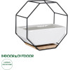 GloboStar Artificial Garden Bianco ������������ �������� ����� ������� - Flower Pot ����� �� ����� ��������� ������ ��� ���� ������ ���� �18 x �10 x �18cm - (20557)