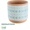GloboStar Artificial Garden Delhi ������������ �������� ����� ������� - Flower Pot ������� �� ����� ��� ���� �14.5 x �13cm - (20523)