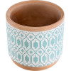 GloboStar Artificial Garden Delhi ������������ �������� ����� ������� - Flower Pot ������� �� ����� ��� ���� �14.5 x �13cm - (20523)