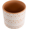 GloboStar Artificial Garden India ������������ �������� ����� ������� - Flower Pot ����� �� ��������� �14.5 x �13.5cm - (20497)