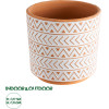 GloboStar Artificial Garden India ������������ �������� ����� ������� - Flower Pot ����� �� ��������� �17.5 x �16.5cm - (20498)