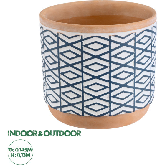 GloboStar Artificial Garden Kolkata ������������ �������� ����� ������� - Flower Pot ����� �� ���� ��� ���� �14.5 x �13cm - (20525)