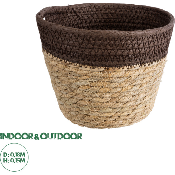 GloboStar Artificial Garden Lefkada ������������ ������ ����� ������� - Flower Pot ���� �� ���� �18 x �15cm - (20574)