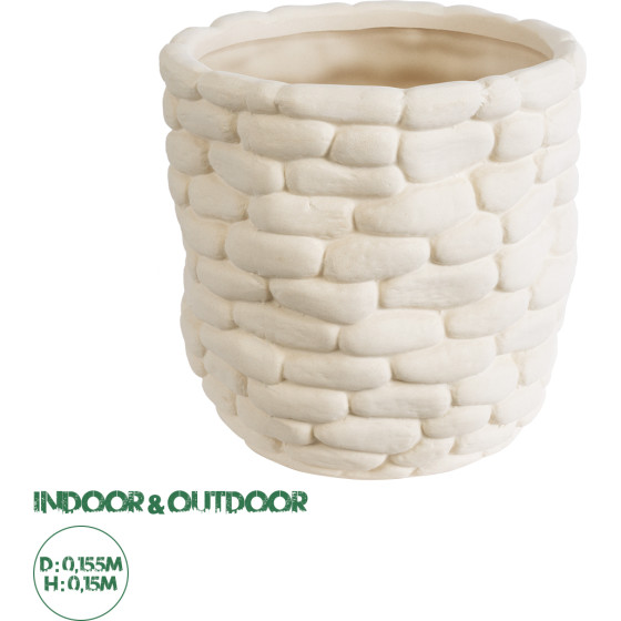 GloboStar Artificial Garden Ubud ������������ �������� ����� ������� - Flower Pot ����� �15.5 x �15cm - (20512)