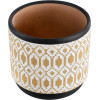 GloboStar Artificial Garden Varanasi ������������ �������� ����� ������� - Flower Pot ����� �� ����� ��� ����� �14.5 x �13cm - (20524)