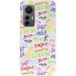 Vivid Case Slim Tpu Xiaomi 12 Lite Letters - (VISLIM322-1)