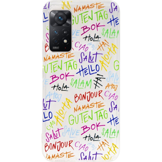 Vivid Case Slim Tpu Xiaomi Redmi Note 11 Pro Letters - (VISLIM222-1)