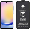 Idol 1991 Tempered Glass Samsung A25 A256 6.5'' 9H 0.25mm Titanium Semi Curved Full Glue BLACK