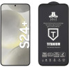 Idol 1991 Tempered Glass Samsung S24 Plus 5G 6.7'' 9H 0.25mm Titanium Semi Curved Full Glue Ultra Thin BLACK