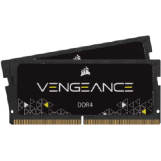 Corsair Memory Corsair Ram Sodimm XMS4 16GB DDR4, 3200MHz, Latency 22-22-22-53, 1.20V, VENGEANCE, BLACK, LTW. - (CMSX16GX4M1A3200C22)