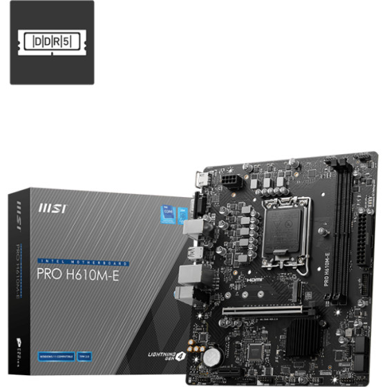 Mb MSI Pro H610M-E - (801-7E26-004)