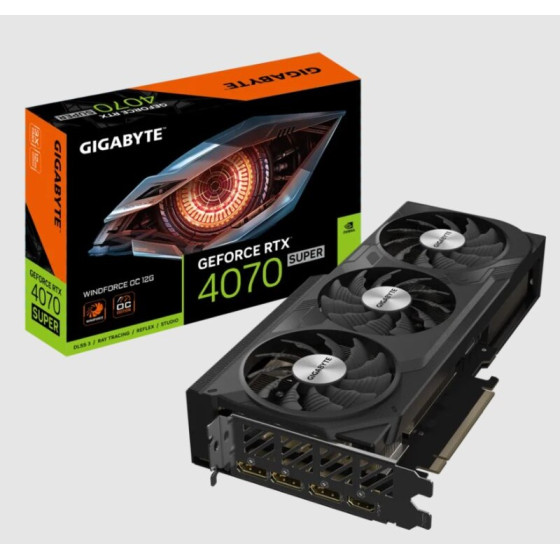 Gigabyte Rtx 4070 Super Windforce Oc 12G - (GV-N407SWF3OC-12GD)