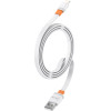 Celebrat ������� Lightning �� Usb CB-33L, flat, 12W, 1m, ����� - (CB-33A-L-WH)