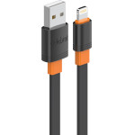 Celebrat ������� Lightning �� Usb CB-33L, flat, 12W, 1m, ����� - (CB-33A-L-BK)