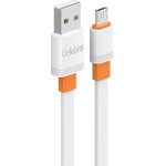 Celebrat ������� Micro Usb �� Usb CB-33M, flat, 10.5W, 1m, ����� - (CB-33A-M-WH)