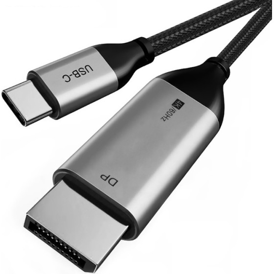 Cabletime ������� USB-C �� Displayport CT-CMDP2, 4K/30Hz, 1.2m, ����� - (CT-CMDP2-S1.2S)