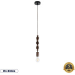 GloboStar Beads Vintage �������� ��������� ������ �������� 1 x E27 AC220-240V IP20 - �5 x �33cm - ���� ������ ������ �������� - 5 ������ ������� - (00692)