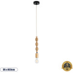 GloboStar Beads Vintage �������� ��������� ������ �������� 1 x E27 AC220-240V IP20 - �5 x �33cm - ���� ������ �������� - 5 ������ ������� - (00696)