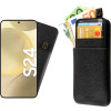 Idol 1991 ���� Samsung S24 5G 6.2'' ANTI-Rfid Leather Smart Wallet Camera Guard BLACK