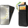 Idol 1991 ���� Samsung S24 Plus 5G 6.7'' ANTI-Rfid Leather Smart Wallet Camera Guard BLACK