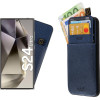 Idol 1991 ���� Samsung S24 Ultra 5G 6.8'' ANTI-Rfid Leather Smart Wallet Camera Guard BLUE