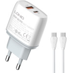 Ldnio ��������� ������ Q229 �� �������, Usb & USB-C, 20W PD, ������
