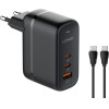 Ldnio ��������� ������ Q366 �� �������, USB/2x USB-C, 65W, GaN, ������