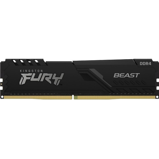 Kingston Memory Fury Beast Black DDR4, 3200MT/s, 128GB, Kit Of 4 - (KF432C16BBK4/128)
