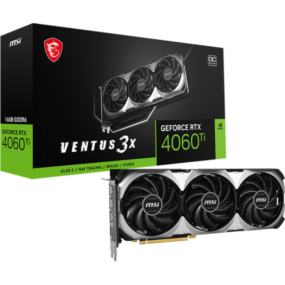 MSI Rtx 4060 Ti Ventus 3X 16G Oc - (912-V517-013)