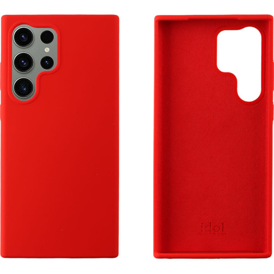 Idol 1991 ���� Samsung S24 Ultra 5G 6.8'' Velvet Elite Tpu 4 Side Camera Guard RED