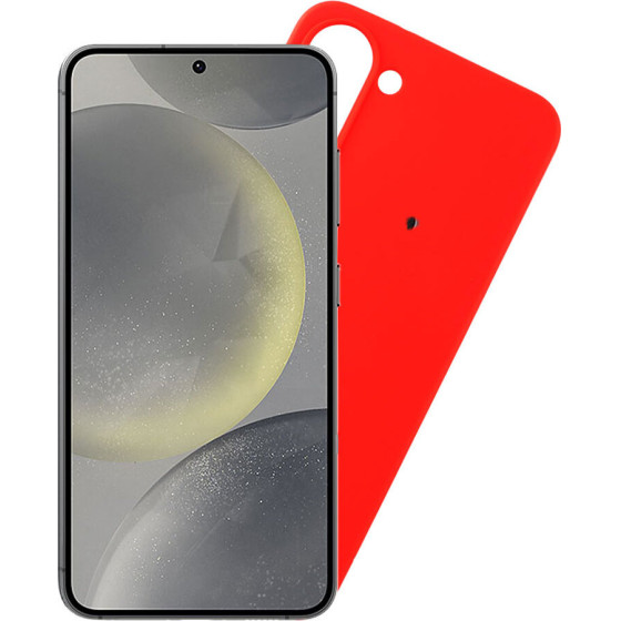 Volte-Tel ���� Samsung S24 5G 6.2'' Silicon Tpu Camera Guard RED