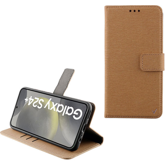 Volte-Tel ���� Samsung S24 Plus 5G S926 6.7'' Allure Magnet Book Stand Clip GOLD