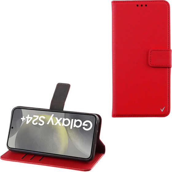 Volte-Tel ���� Samsung S24 Plus 5G S926 6.7'' Allure Magnet Book Stand Clip RED